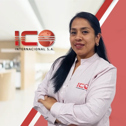 Lourdes Llivichuzca, equipo comercial de ICO en Cuenca
